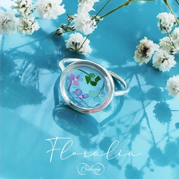 FLORÁLIA CSALÁDI EMLÉKŐR GYŰRŰ 925 STERLING EZÜST