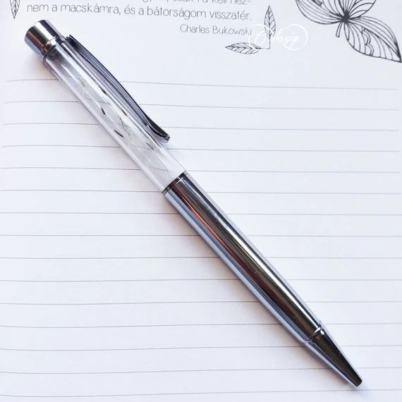 Pitypangmagos ezüst golyóstoll