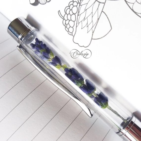 Levendulás ezüst golyóstoll