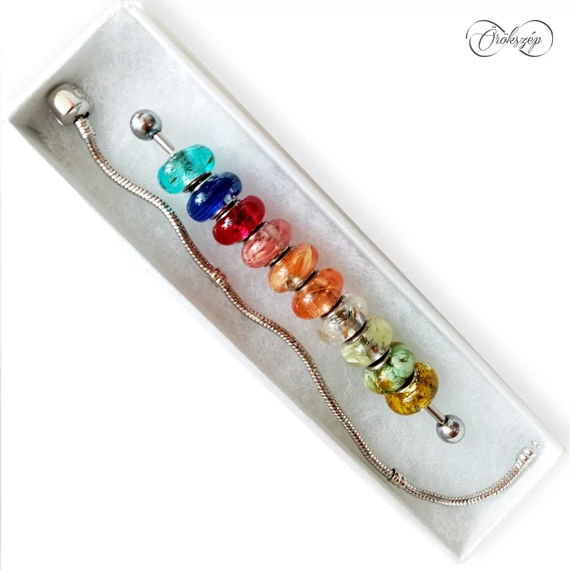 Örökszép szivárvány gyöngyszett