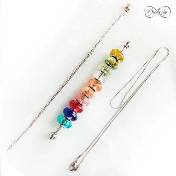 Örökszép szivárvány gyöngyszett