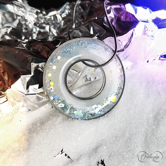 JÉGKÉK ÁLOM NYAKLÁNC