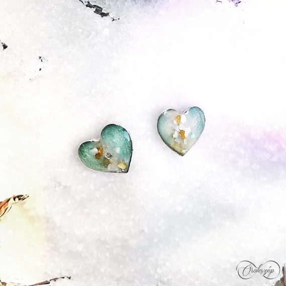 mentazöld fülbevaló