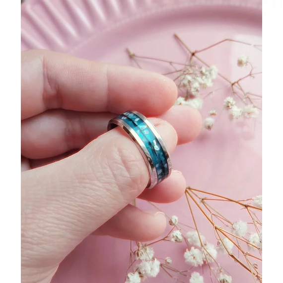 11. Acél alap, türkiz szinezés, kutyus bundája